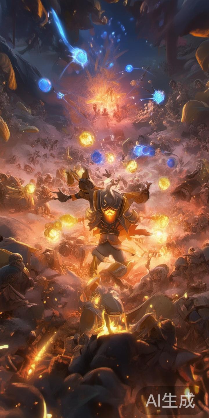 英雄B具有强大的范围控制能力，适合在团队战中担任前